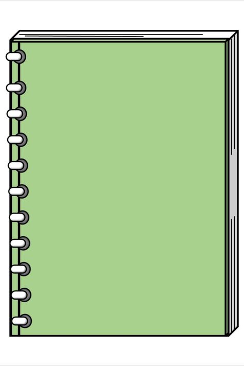 Clipart of a notebook made using PowerPoint. Notebook Clipart, School Images, Clip Arts, A Notebook, Grade 3, Clipart Images, Note Pad, Transparent Background, Notebook