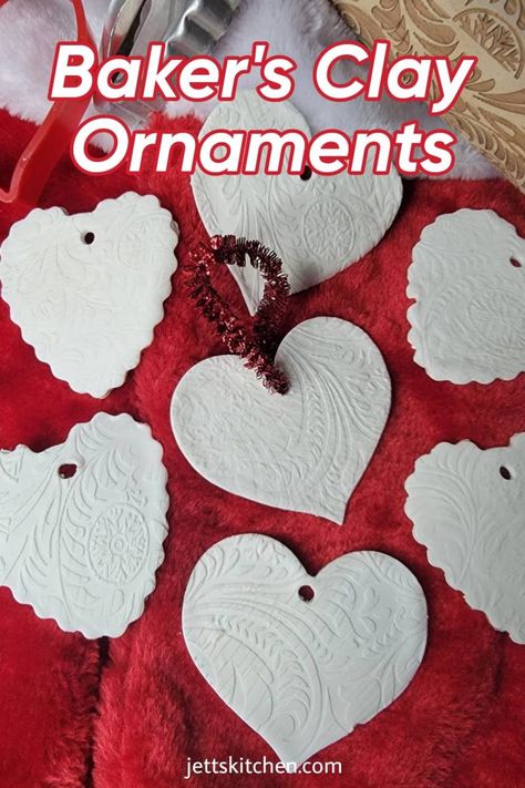 Crafty Kitchen Baker's Clay Ornaments Diy Cornstarch Ornaments, Homemade Baked Ornaments, Baked Clay Ornaments Diy, Homemade Clay Ornaments Recipe, Clay Ornament Recipe, Bake Clay Recipe, Diy Oven Bake Clay, Homemade Clay Ornaments, Diy Cornstarch