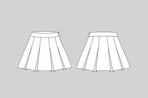 Premium Vector | Pleated skirt technical fashion illustration skirt vector skirt draw Pleated skirt draw Pleated Skirt Sketch, Fashion Illustration Skirt, Technical Drawing Skirt, Skirt Drawing, Pleated Skirt Short, Technical Drawings, Free Business Card Mockup, Business Card Maker, Presentation Template Free