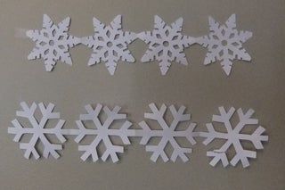 Paper Chain Snowflakes: 4 Steps (with Pictures) Christmas Paper Decorations, Diy Christmas Paper Decorations, Snowflake Chain, Christmas Fundraiser, Decorate Classroom, Christmas Paper Chains, Diy Christmas Paper, Easy Winter Crafts, Paper Snowflakes Diy