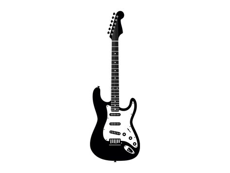 Guitar Clipart, Guitar Svg, Music Instrument, Vintage Guitar, Silhouette Cricut, Vintage Guitars, Car Decals, Rock Music, Electric Guitar