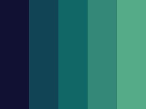 "Nameless Forest" by thesapphirerose blue, dark blue, dark green, forest, gradation, gradient, green, light green, ombre, teal Patchwork, Midnight Green Color Palette, Green To Blue Color Palette, Colors To Go With Dark Green, Blue And Green Pallette, Dark Green And Blue Palette, Blue Green Pallete Color, Green Ombre Color Palette, Ombre Colour Palette