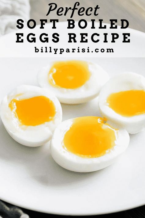 Learn how easy it is to make perfect soft-boiled eggs every single time using these easy to follow fool-proof instructions. These eggs go excellent served up by themselves or for breakfast, or in a classic French Frisée salad. #eggs Cheese Quiche Recipes, Boiled Egg Times, Soft Boiled Eggs Recipe, Boiled Eggs Recipe, Fried Egg Burger, Cooking Poached Eggs, Fried Egg Recipes, Lidia's Recipes, Easy Hard Boiled Eggs