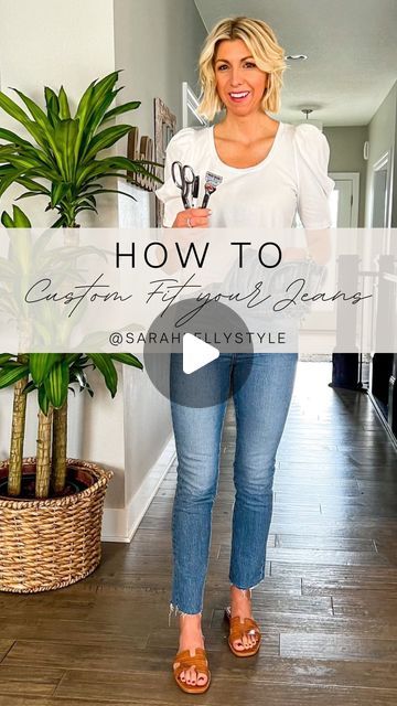 Tailored Jeans Before And After, Roll Jeans How To Wear, Resize Jeans Smaller, How To Narrow Jeans, How To Crop Jeans That Are Too Long, Hemming Jeans Hack, Jean Cuffing Hacks, Altering Jeans Legs Tutorials, Diy Cropped Jeans