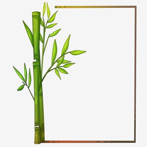 Bamboo Border Design, Plant Border Design, Bamboo Clipart, Marco Png, Bamboo Border, Auto Logos, Bamboo Drawing, Bamboo Background, Wallpaper Powerpoint