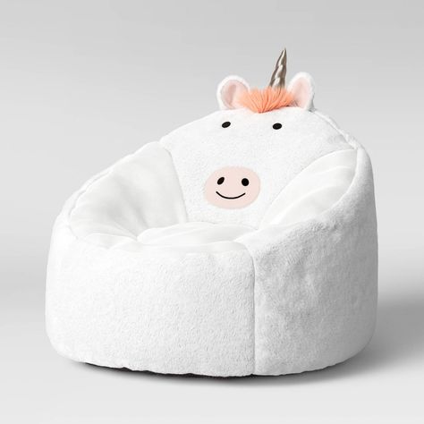 Unicorn Kids’ Bean Bag Chair - Pillowfort™ Fort Room, Playroom Area, Bean Chair, Bean Bag Lounger, Luxury Room, Kids Bean Bags, Girls Rooms, Bean Bag Chair Kids, Unicorn Kids