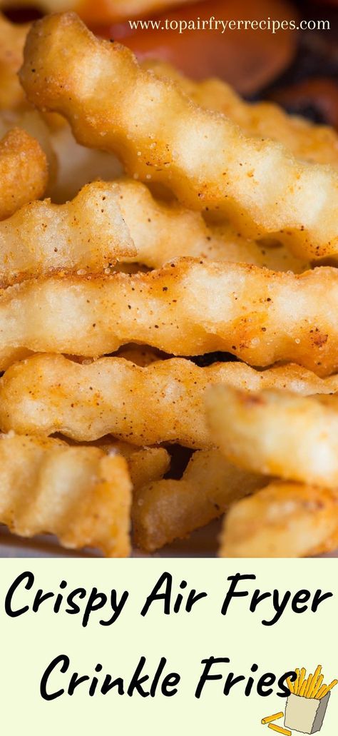 Crispy Air Fryer Crinkle Fries Crinkle Fries In Air Fryer, Salt And Chilli Chicken, Crinkle Fries, Crinkle Cut Fries, Chicken And Chips, Crispy Chips, Frozen French Fries, Chilli Chicken, Air Fryer Recipes Easy