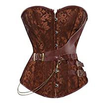 Steampunk Corset Dress, Corset Steampunk, Style Steampunk, Steampunk Corset, Overbust Corset, Victorian Steampunk, Corsets And Bustiers, Leather Dresses, Victorian Gothic