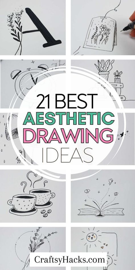 Ready to unleash your inner artist? Our collection of aesthetic things to draw, easy art lessons, and illustration art drawings are perfect for beginners and pros alike. Get your sketchbook ready and join us in the ultimate creative escape! Easy Journal Drawing Ideas, Very Easy Sketches For Beginners, Easy Beginner Drawing Ideas, Easy Line Drawings For Beginners, What To Draw Doodles, Learning Drawing Step By Step, Full Page Drawings Ideas, Easy Doodle Art Drawing Aesthetic, Cool Doodles Aesthetic