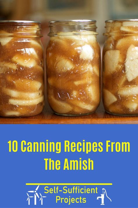 Amish Canned Apple Pie Filling, Amish Canning, Amish Food, Amish Lifestyle, Amish Living, Easy Canning, Canning Kitchen, Pressure Canning Recipes, Canning Fruit