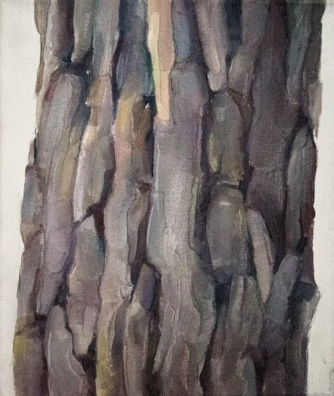 Tree Bark Painting, Tree Bark Art, Celtic Halloween, Tree Trunk Painting, Bark Painting, Drawing Apple, Tutorials Art, Personal Investigation, Tree Textures