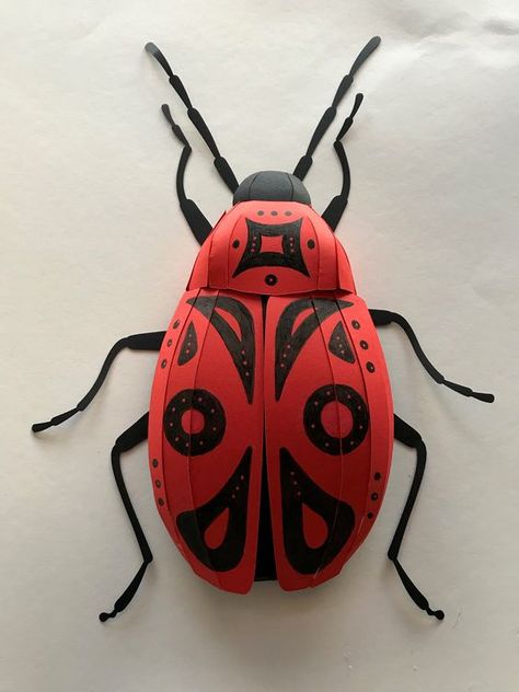 Bug Wall, Bug Crafts, 3d Vector, Stag Beetle, Paper Mache Art, Digital Templates, Craft Activity, 3d Paper Crafts, Activity Kits