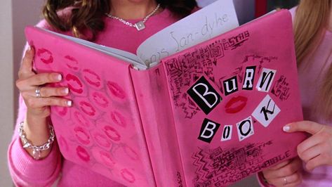 the burn book Mean Girls Burn Book, Mean Girls Aesthetic, Photowall Ideas, Photo Bleu, จีซอง Nct, Twitter Header Pictures, Twitter Header Aesthetic, Twitter Header Photos, Burn Book