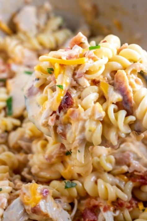 Chicken Bacon Ranch Noodle Casserole, Chicken Bacon Alfredo One Pot Pasta, Chicken Bacon Ranch Elbow Pasta, Chicken Bacon Ranch Freezer Meal, Chicken Bacon Lasagna, Popcorn Chicken Pasta Salad, Chicken Bacon Peas Pasta, Cheddar Bacon Ranch Chicken Pasta, Oven Cooked Pasta Dishes