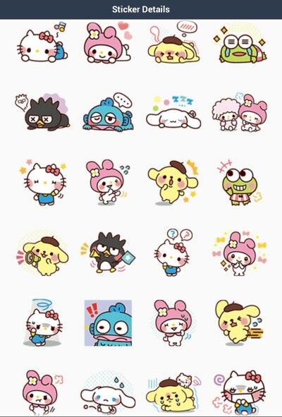 Doodles Hello Kitty, Sanrio Doodles, Hello Kitty Printables, Character Stickers, Charmmy Kitty, Hello Kitty Characters, Kitty Drawing, Hello Kitty Drawing, Hello Kitty Art