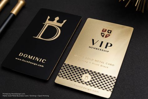 Luxury Names For Business, Vip Card Design, Metal Business Cards, Member Card, Gold Business Card, Name Card Design, Vip Card, Gold Card, Professional Business Cards Templates