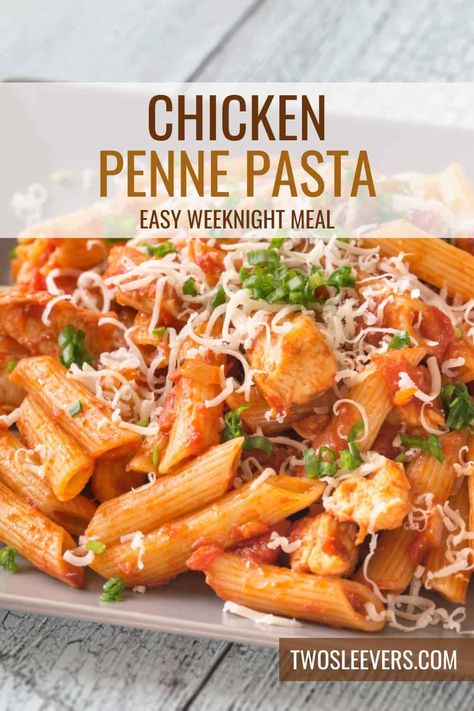 Blackened Chicken Pasta Salad, Chicken And Penne Recipes, Chicken And Pasta Recipes Easy Healthy, Pasta Recipes Penne, Chicken Penne Pasta Recipes, Chicken Penne Casserole, Chicken And Penne Pasta, Baked Penne Pasta Recipes, Baked Chicken Pasta