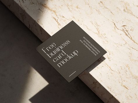 Bright square business cards mockup - Mockups Design Elegant Business Cards Design, Square Business Cards, Business Card Mockup, Branding And Marketing, Minimal Business Card, Free Business Cards, Elegant Business Cards, Free Business Card Mockup, Card Mockup