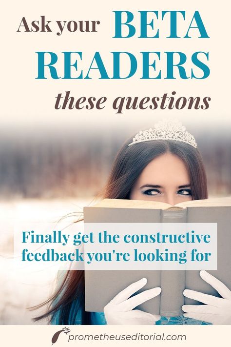 Ask your beta readers these questions: finally get the constructive feedback you're looking for Beta Reader, Teaching Creative Writing, Write A Novel, Ebook Promotion, Ebook Cover Design, Book Editing, Ebook Writing, Beginner Books, Writing Therapy