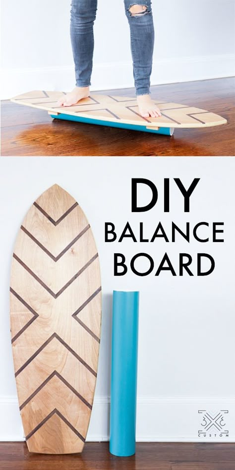 Diy Balance Board, Surf Training, Pinterest Diy, Balance Board, Diy Holz, Easy Diy Gifts, Costume Diy, Longboards, Easy Projects