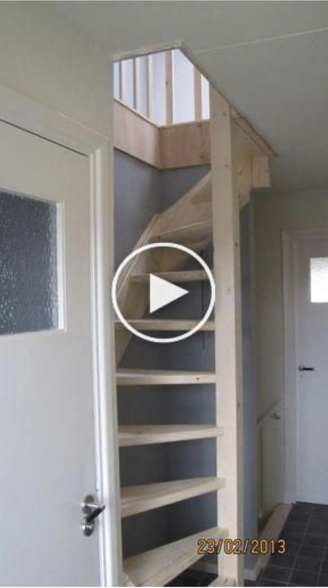 Space Saving Furniture Tiny Houses, Attic Staircase, Tiny House Stairs, Stair Case, Attic Renovation, Tiny House Kitchen, Traditional Bedroom Decor, Home Stairs Design, Loft Room