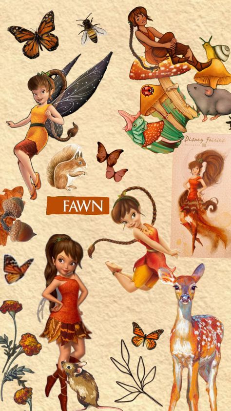 #fawn#tinkerbellfairies #nature #fawntinkerbell #art #animal #leaf #wallpaper Fawn Tinkerbell Costume Ideas, Disney Fairies Fawn, Fawn Tinkerbell Costume, Fawn Tinkerbell Aesthetic, Fawn From Tinkerbell, Fawn Pixie Hollow, Fawn Tinkerbell, Fawn Wallpaper, Pixie Hallow