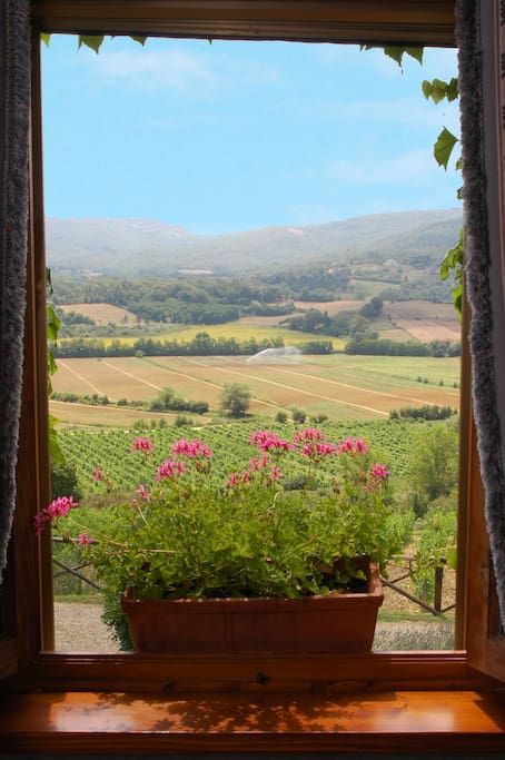 Landscape Through Window, Beautiful Views From Windows, Open Window Photography, Window View Aesthetic, View From A Window, View From Window, Window Design Ideas, Window Landscape, Rustic Farmhouse Interior