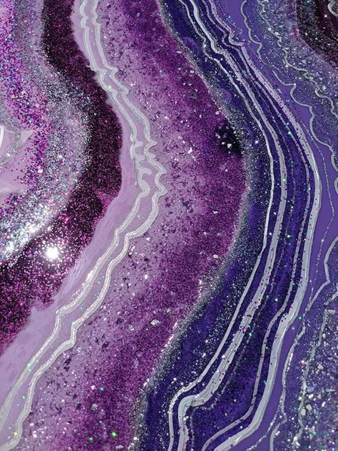 Agate Wallpaper, Resin Pours, Real Crystals, Geode Art, Floral Border Design, Marble Wallpaper, Purple Agate, Wall Art Etsy, 3d Painting