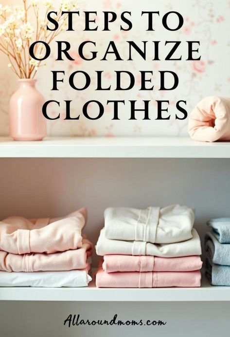 Organizing folded clothes in your closet is an essential skill for maintaining a tidy and efficient wardrobe. A well-organized closet saves time, reduces stress, and extends the life of your garments. By implementing proper folding techniques and storage solutions, you can maximize space and create a visually appealing system. Discover how to transform your closet into a functional oasis. Folded Clothes Organization Shelves, Storing Summer Clothes, Organize Folded Clothes, Folding Clothes To Save Space, Adulting Hacks, Maximize Closet Space, Folded Clothes, Organized Closet, Folding Techniques