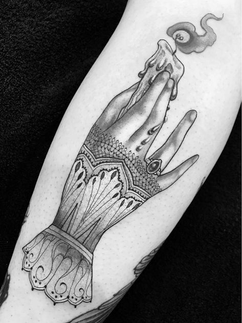 Victorian hand tattoo by Miss Juliet #MissJuliet #hand #victorian #lace #tears #candle - Top 10 Cities to Get Tattooed In #SanFrancisco #tattooidea #tattoo #tattooart #vacation #travel #top10 #top10cities #gettattooed | Nov 11th 2019 | 1234296 Victorian Hand Tattoo, Victorian Tattoo, Hand Tattoo Images, Lace Tattoo Design, Hands Tattoo, Candle Tattoo, Hand And Finger Tattoos, Victorian Hand, Incredible Tattoos