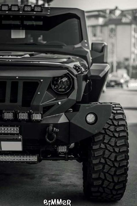 Jeep, White, Black