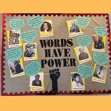 images (225×225) High School English Classroom Decor Bulletin Boards, Dei Bulletin Board Ideas, History Bulletin Boards, High School Bulletin Boards, Words Have Power, Bullentin Boards, Ra Bulletin Boards, Social Studies Classroom, Jobs For Teachers