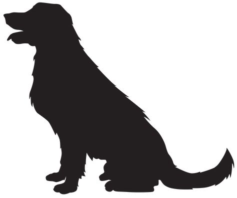 Golden Retriever Silhouette, Dog Outline, Dog Clip Art, Clip Art Library, Silhouette Painting, Silhouette Clip Art, Dog Clip, Animal Silhouette, Silhouette Png