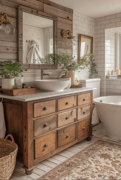 Cottage Core Bathroom Ideas, Steampunk Heart, Luxury Homes Interior, Cottage Core, Bungalow, House Ideas, Bathrooms, House Interior, Cottage