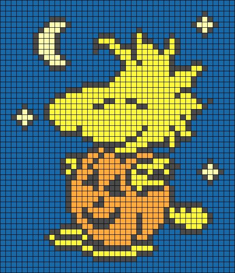 Woodstock Cross Stitch Pattern, Halloween Snoopy Alpha Pattern, Snoopy Pixel Grid, Snoopy Alpha Pattern, Halloween Pixel Art Grid, C2c Patterns, Pixel Grid, Tapestry Ideas, Graph Crochet