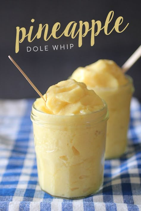 Clean+Eating+Pineapple+Dole+Whip Pineapple Dole Whip, Eating Pineapple, Dole Whip Recipe, Weight Watcher Desserts, Dole Whip, Detox Smoothie, Healthy Sweets, Healthy Ingredient, Puddings