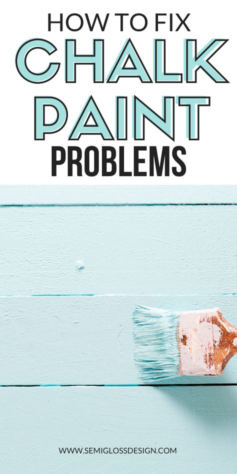 Painting with chalk paint is supposed to be easy, right? But what about when it isn't? Learn how to correct common chalk paint mistakes with these easy tips. Painting With Chalk Paint, Painting With Chalk, Paint Mistakes, Chalk Paint Brushes, Chalk Paint Techniques, Chalk Paint Furniture Diy, Chalk Paint Recipe, Homemade Chalk, Using Chalk Paint