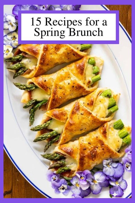 Spring is the perfect time to host family and friends for brunch. We've got 15 great brunch recipes that everyone will love! #brunch #springrecipes #easyentertaining via @cafesucrefarine Easy Luncheon Recipes, Light Brunch Recipes, Brunch For One, Asian Brunch Ideas, Savory Brunch Ideas, Brunch For Two, French Brunch, Wedding Recipes, Luncheon Recipes