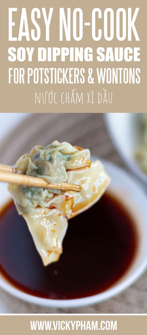 Dumpling Soy Sauce Recipe, Shumai Dipping Sauce, Dipping Sauce For Pork Dumplings, Pork Bun Dipping Sauce, Easy Asian Dipping Sauce, Won Ton Sauce Recipe, Simple Dumpling Sauce, Easy Potsticker Sauce, Asian Dipping Sauce For Potstickers