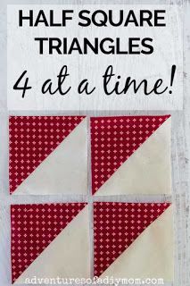 Patchwork, Half Square Triangles Tutorial, Half Square Triangle Quilts Pattern, Quilting Math, Triangle Quilt Pattern, Half Square Triangle Quilts, Triangle Square, Pinwheel Quilt, Half Square Triangle