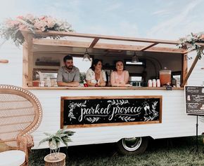 Photos: Vintage tag-a-long camper turns into chic mobile bar in Upstate NY | syracuse.com Mobile Prosecco Bar, Wedding Prosecco Bar, Wedding Bar Trailer, Mobile Wine Bar Trailer, Wine Truck Mobile, Mobile Beverage Trailer, Mobile Champagne Bar, Booze Trailer, Wine Trailer