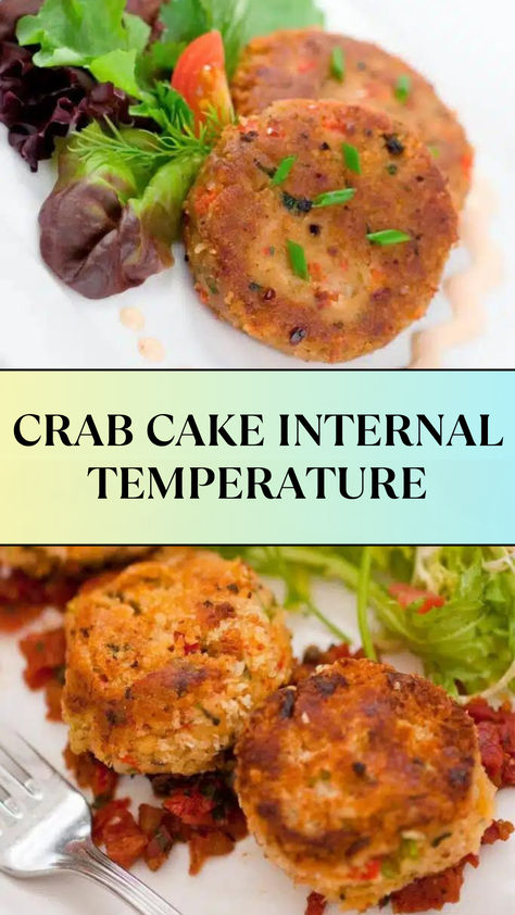 Crab Cake Internal Temperature Crab Cake Recipe Easy, Frozen Crab Cakes, Crab Cake Recipe, Crab Cake, Cooking Temperatures, Crab Meat, Crab Cakes, Non Stick Pan, Toaster Oven