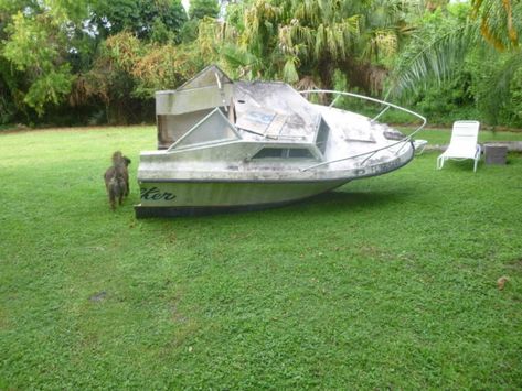 Old Boat Repurposed Into Kids Playhouse Garden Ideas Mechanic & Friends Upcycling, Old Boat Repurposed, Boat Playhouse, Playhouse Garden, Kids Playhouse Plans, Boat Bed, Playhouse Plans, Old Coffee Tables, Diy Playhouse