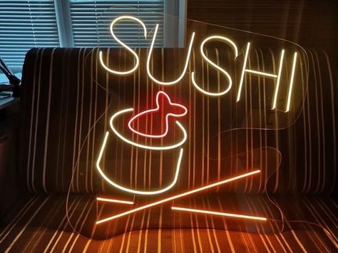 Neon Sign Home Decor, Food Wall Art, Neon Signs Home, Neon Words, Neon Decor, Wall Decor Lights, Romantic Lighting, Neon Design, Custom Fonts