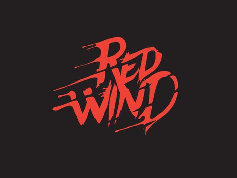 Band Branding, Wind Logo, Band Logo Design, Rock Band Logos, Photography Mobile, Red Wind, Typographic Logo Design, Logo Search, Text Logo Design