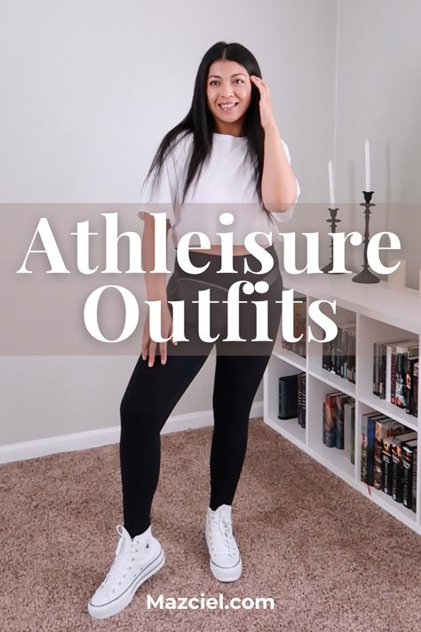 19+ Incredibly Stylish Athleisure Outfits You'll Look Stunning In - Mazciel Sports Top Outfit, Stylish Athleisure Outfits, Trendy Athleisure Outfits, Athleisure Outfit Ideas, Athleisure Outfits For Work, Athletic Shorts Outfit, Band Tee Outfits, Athleisure Skirt, Tennis Skirt Outfits