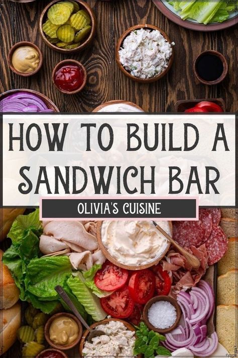 Build A Sandwich, Sandwich Buffet, Deli Platters, Mint Juice, Party Food Bars, Balanced Eating, Sandwich Platter, Peanut Butter And Banana, Lunch Party