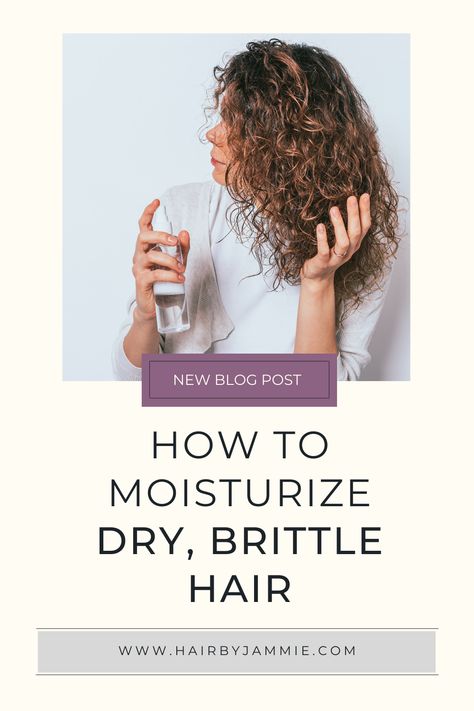 How to Moisturize Dry Brittle Hair | Nothing is more frustrating than having dry, brittle hair that won't retain moisture – especially if you have natural curly, wavy, or low porosity hair. But don't despair! There are plenty of ways to nourish dry hair so it look and feel healthier. From DIYs to products to tips, there are lots of options for how to moisturize dry hair. Find out what works best for your hair type and get ready to get your moisture back. Color Treated Hair Care, Tips For Dry Hair, Natural Hair Care Regimen, Low Porosity Hair, Natural Hair Care Routine, Moisturize Dry Hair, Low Porosity, Dry Curly Hair, Dry Brittle Hair