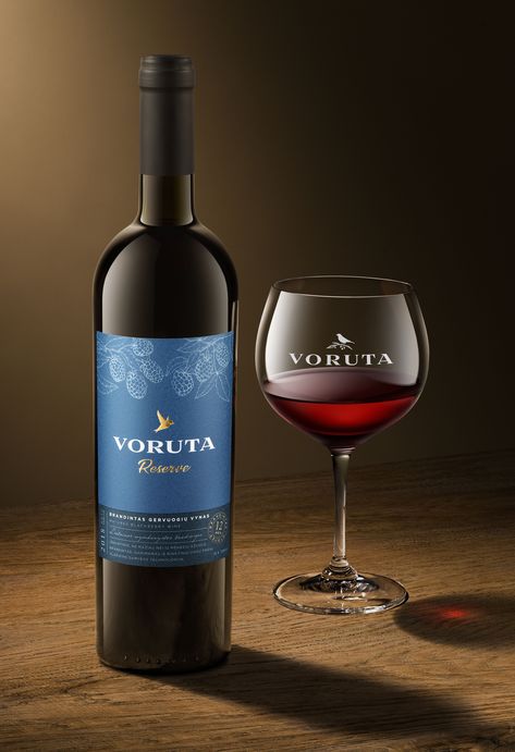 VORUTA Reserve Blackberry wine Blackberry Wine, Blackberry, Red Wine, Packaging Design, Wine Glass, Alcoholic Drinks, Packaging, Wine, Drinks