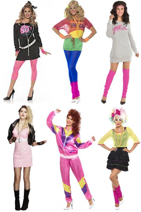 80s Fashion for Women Costume Année 80, 80s Outfits Party, 80s Themed Outfits, 80s Outfits Women, 80s Outfit Ideas, 80s Theme Party Outfits, 1980s Fancy Dress, 80s Party Costumes, 80s Halloween Costumes